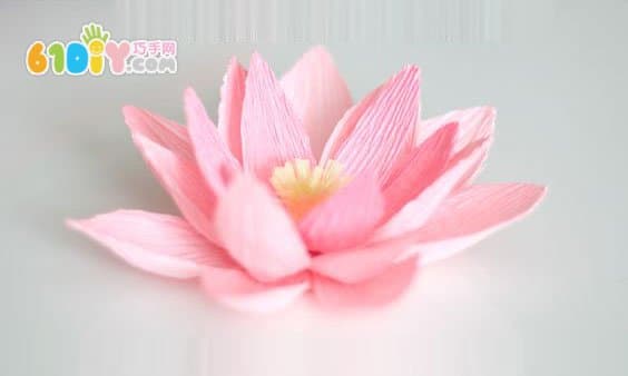 Wrinkle paper making simple and beautiful lotus