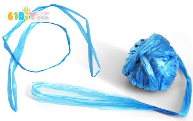 Plastic bag waste using woven bag handmade