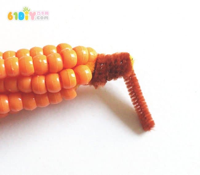 Children's autumn handmade beaded pumpkin