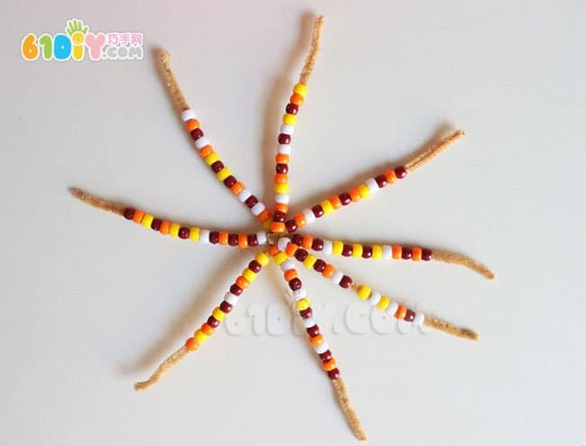 Children's autumn handmade DIY beaded corn