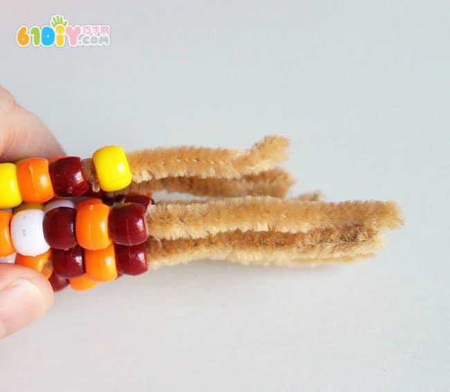 Children's autumn handmade DIY beaded corn