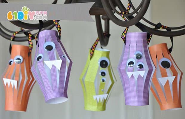 Halloween kids handmade monsters small lanterns