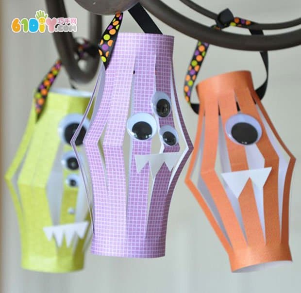 Halloween kids handmade monsters small lanterns