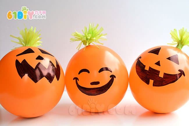 Handmade Halloween Cute Balloon Pumpkin Monster
