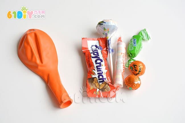Handmade Halloween Cute Balloon Pumpkin Monster