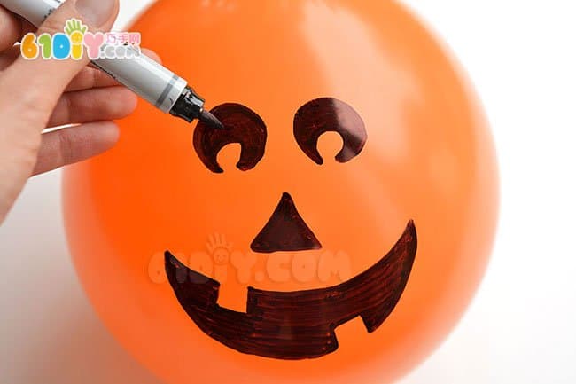 Handmade Halloween Cute Balloon Pumpkin Monster