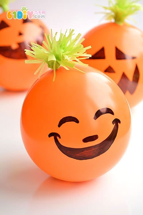 Handmade Halloween Cute Balloon Pumpkin Monster
