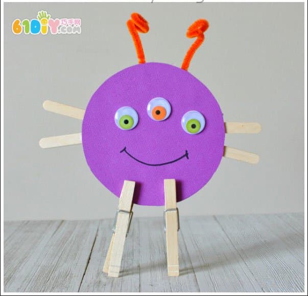 Children's small production waste disc DIY Halloween monster