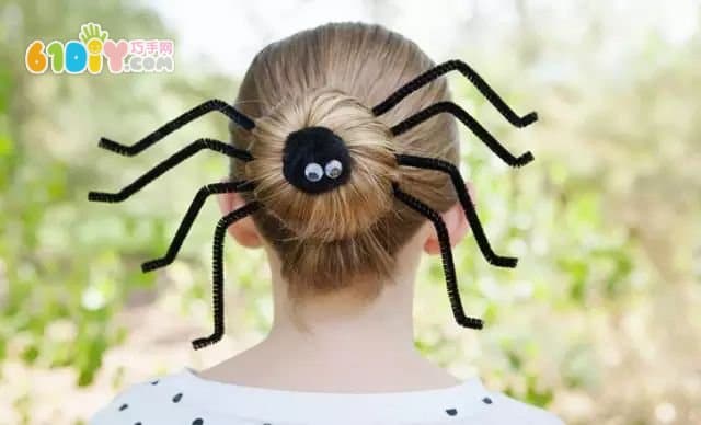 Making Halloween Spider Headdress