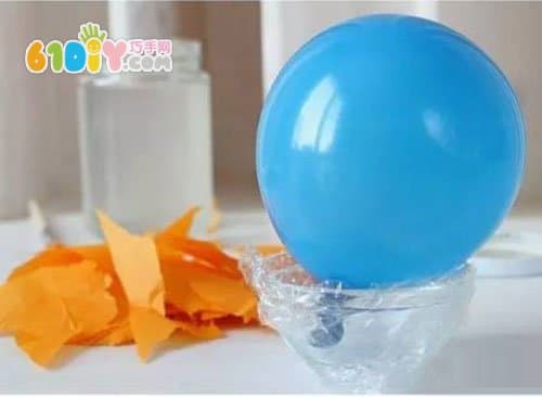 Learn simple and cute balloon pumpkin light