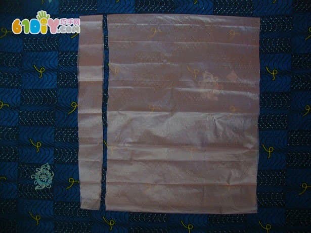 Handmade rose bouquet in plastic bag