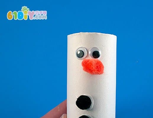 Children's winter handmade roll paper making snow treasure Olaf