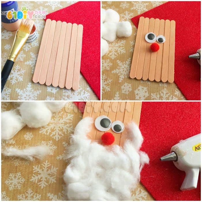 Christmas toddler handmade Santa Claus