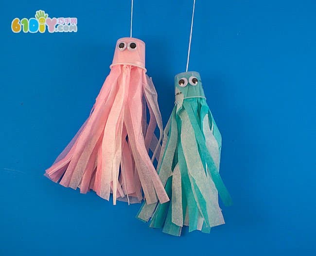 Parent-child handmade jelly shell jellyfish