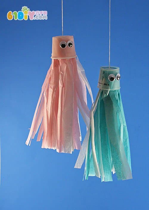 Parent-child handmade jelly shell jellyfish
