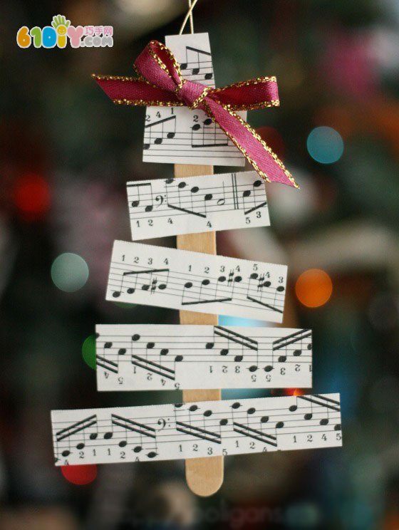 Staff Christmas tree handmade
