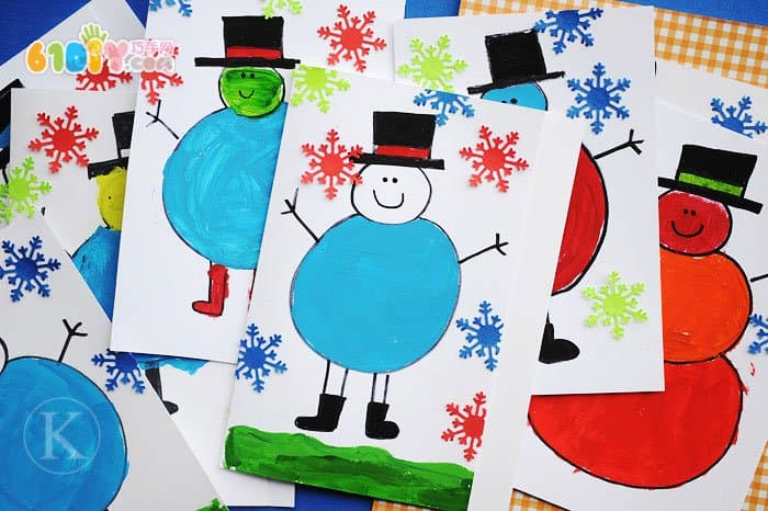 Various snowmen handmade