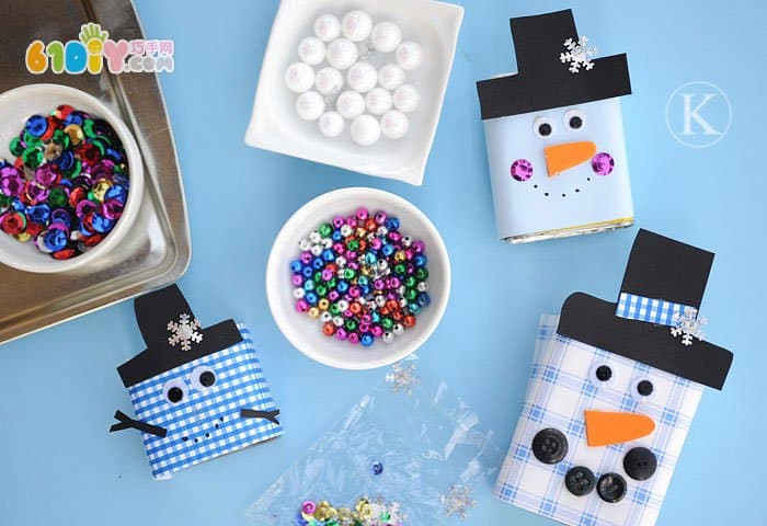 Various snowmen handmade