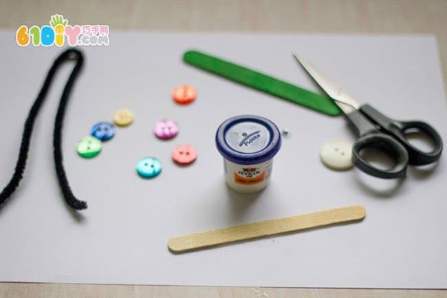 Spring Button Stickers - Rainbow Caterpillar