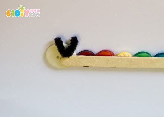 Spring Button Stickers - Rainbow Caterpillar
