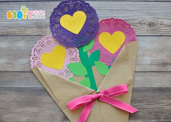 Mother's Day Cake Paper Love Bouquet Making