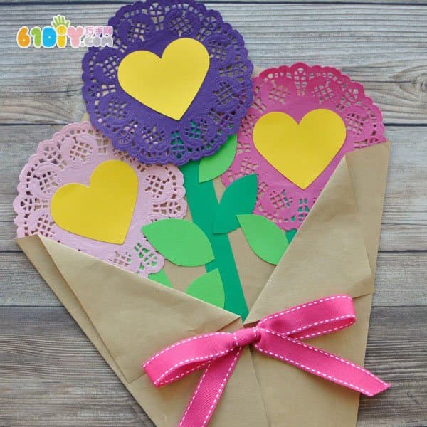 Mother's Day Cake Paper Love Bouquet Making