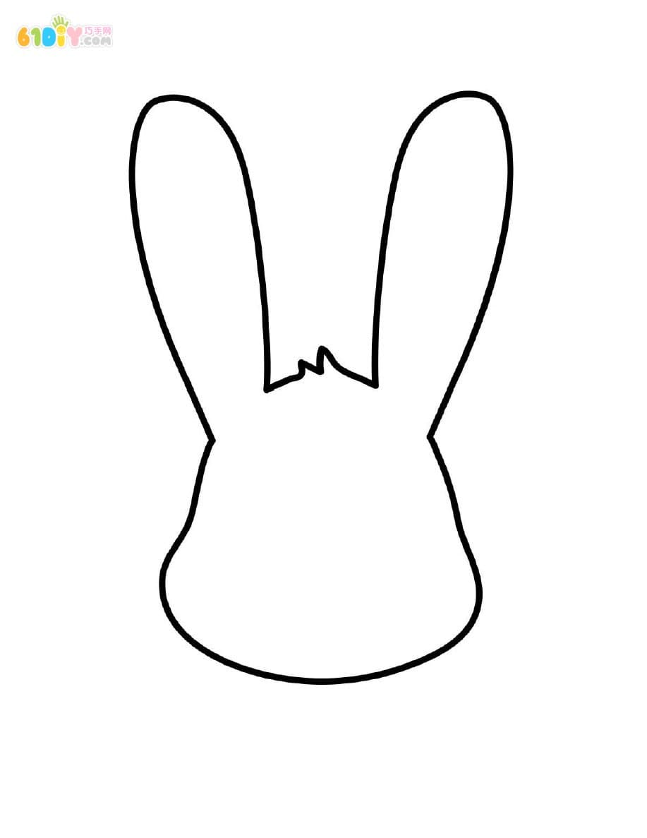 3 bunny coloring map templates