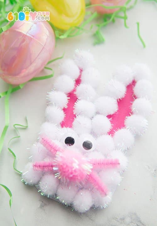 Plush ball handmade bunny