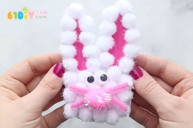 Plush ball handmade bunny