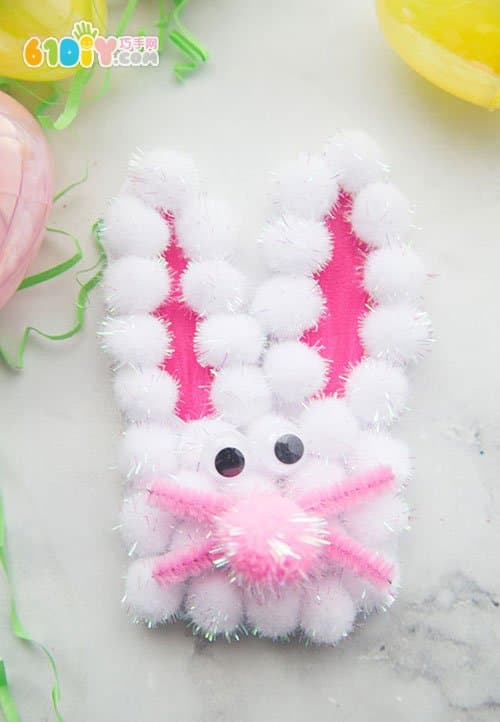 Plush ball handmade bunny