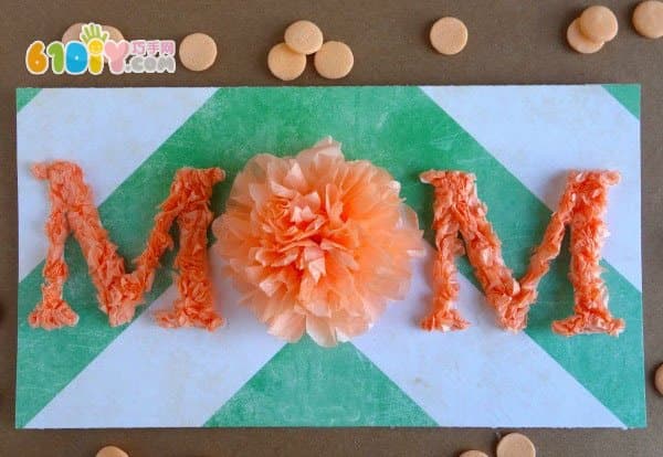 Mother's Day handmade greeting card with love