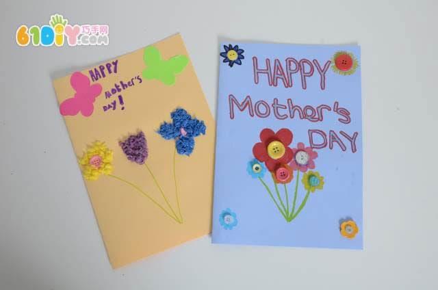 Mother's Day handmade greeting card with love