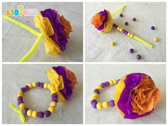 Mother's Day Small Gift Making Pretty Flower Bracelet