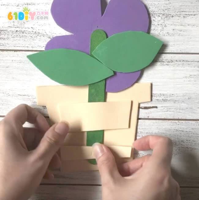 Mother's Day Children's Handmade Photo Flower Flower Pot