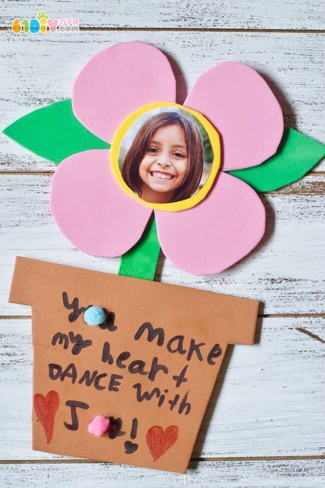 Mother's Day Children's Handmade Photo Flower Flower Pot