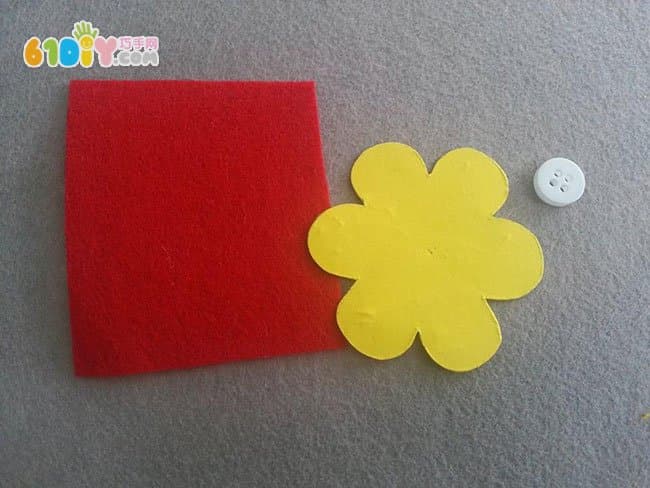 Mother's Day handmade simple non-woven flower greeting card