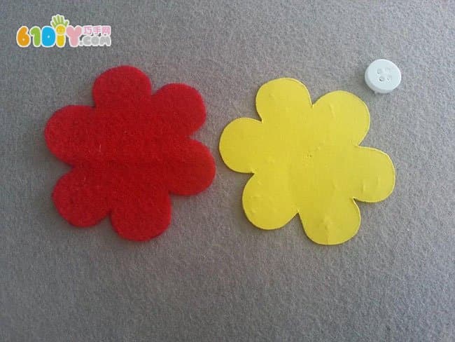 Mother's Day handmade simple non-woven flower greeting card