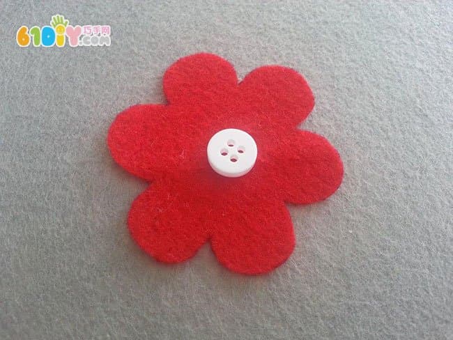 Mother's Day handmade simple non-woven flower greeting card