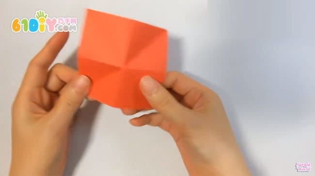 Three-dimensional carnation flower greeting card handmade