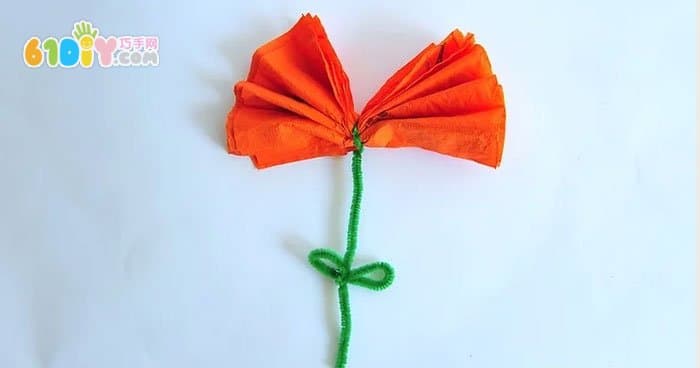 How to make simple crepe paper flowers