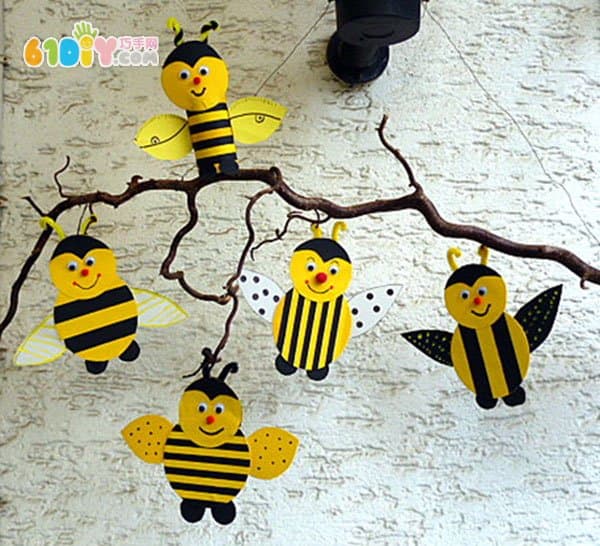 Spring bee decoration handmade