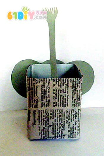 Elephant storage box handmade
