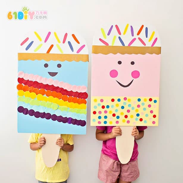 Handmade large cute ice cream doll