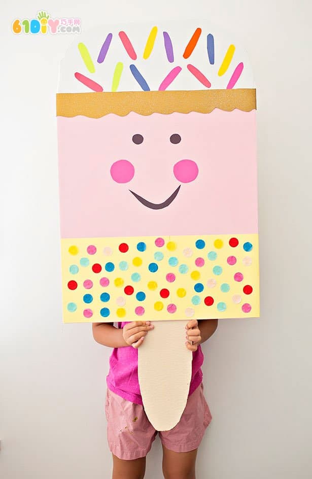 Handmade large cute ice cream doll