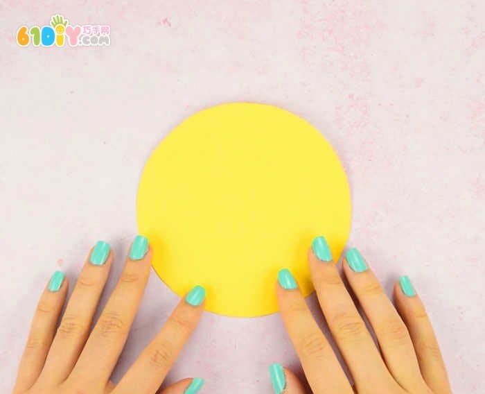 Summer holiday DIY homemade cute sun greeting card