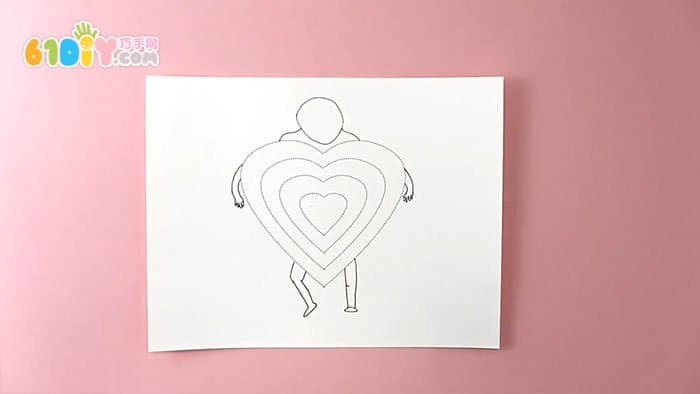 Teacher's Day Handmade Love Villa Card (with template)