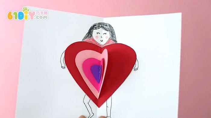Teacher's Day Handmade Love Villa Card (with template)