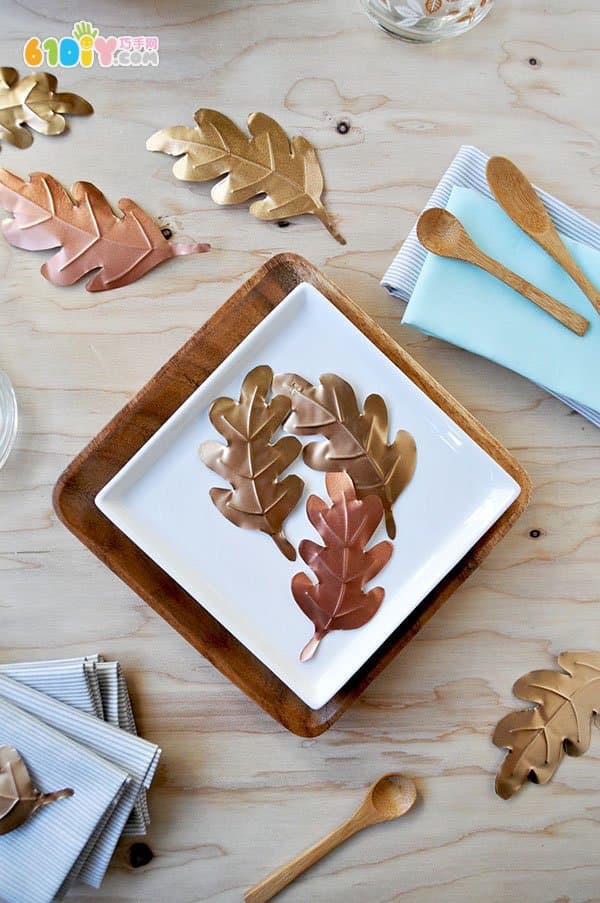 Creative handmade DIY autumn leaves