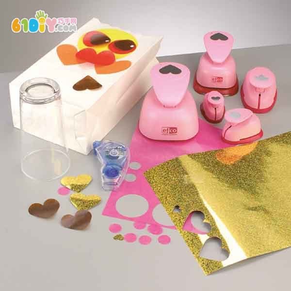 Children's handmade paper bag lantern