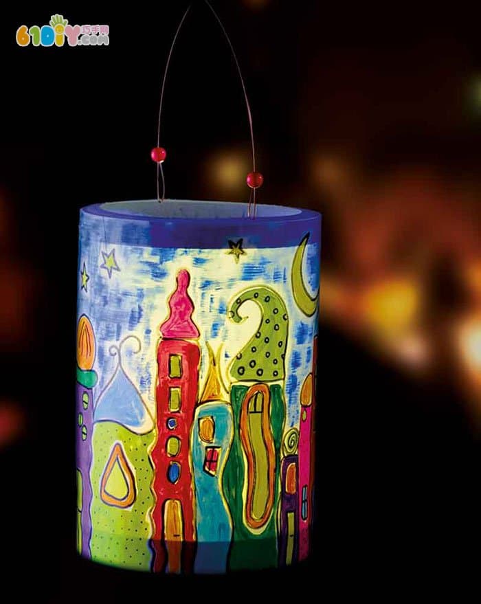 Mid-Autumn Festival DIY making hand-painted lanterns